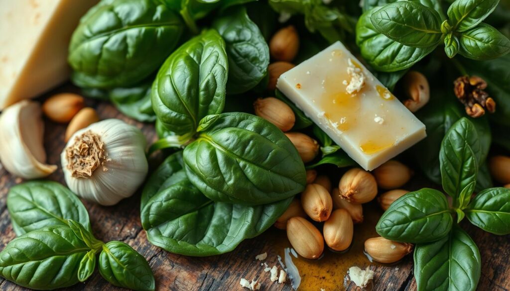 Spinach Pesto Ingredients