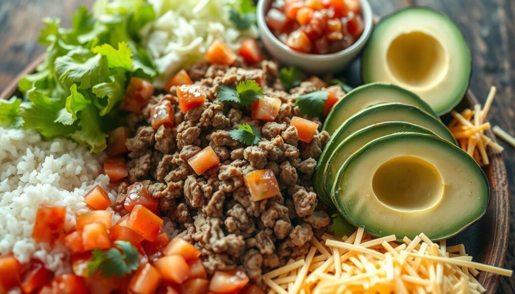 Taco Rice Ingredients