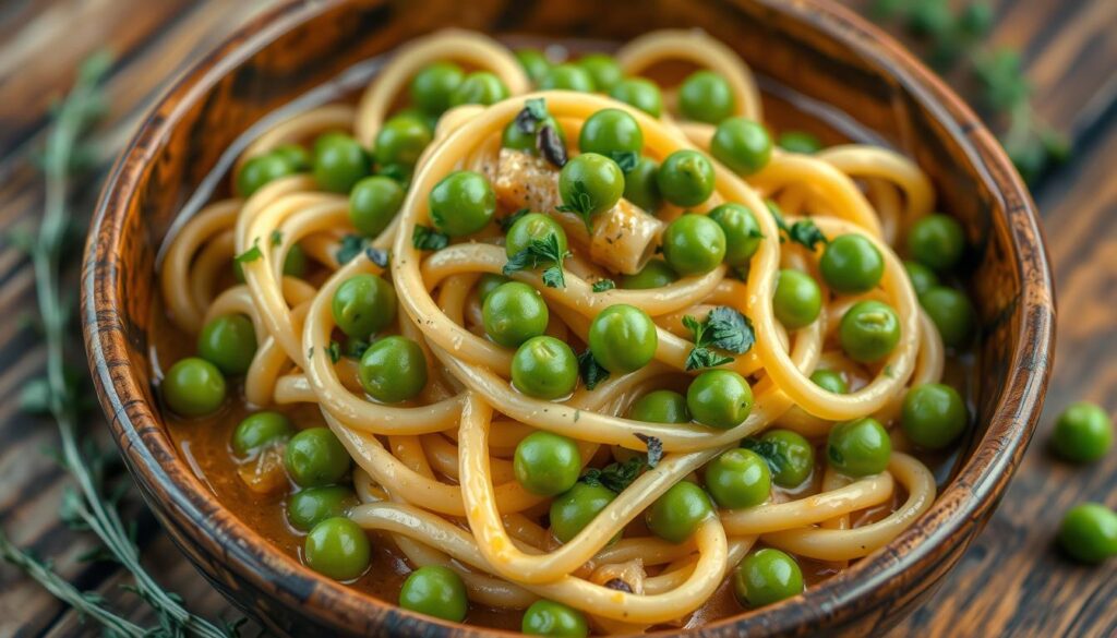Traditional Pasta and Peas Dish