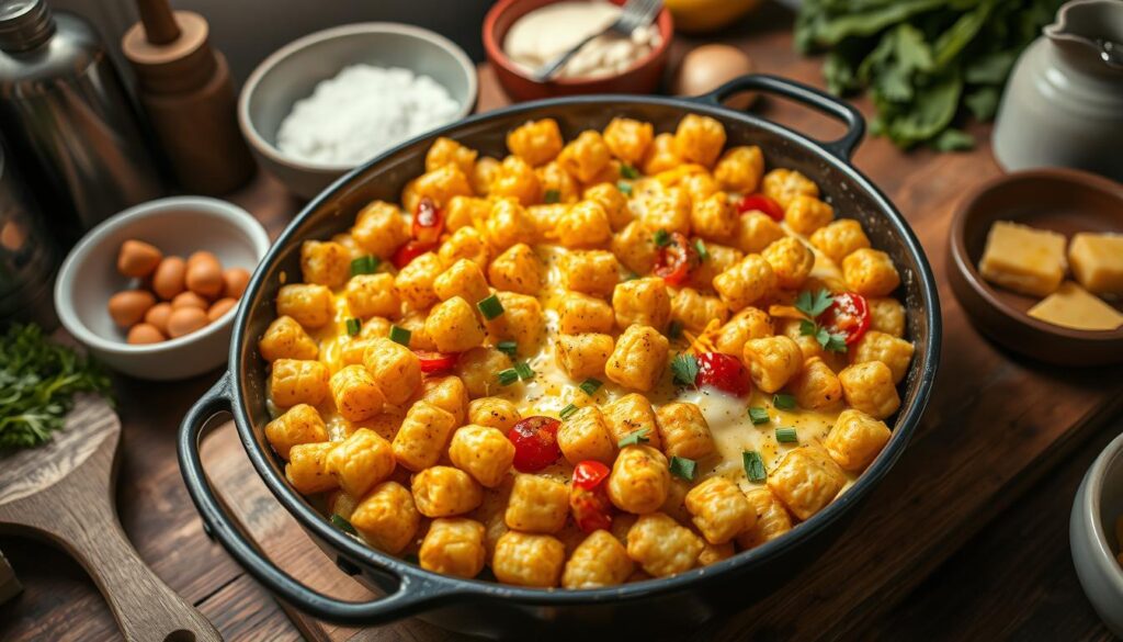 Easy Tater Tot Casserole Preparation