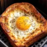 Delicious air fryer egg and cheese toast ready to enjoy.