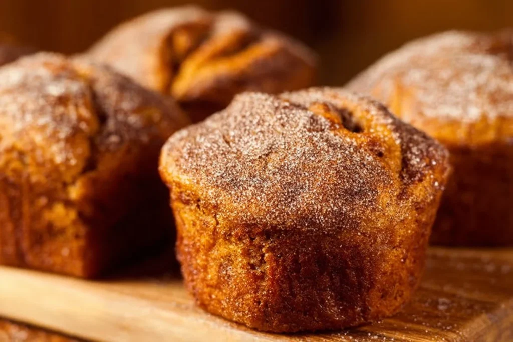 Cinnamon swirl pumpkin bread mini loaves fresh out of the oven