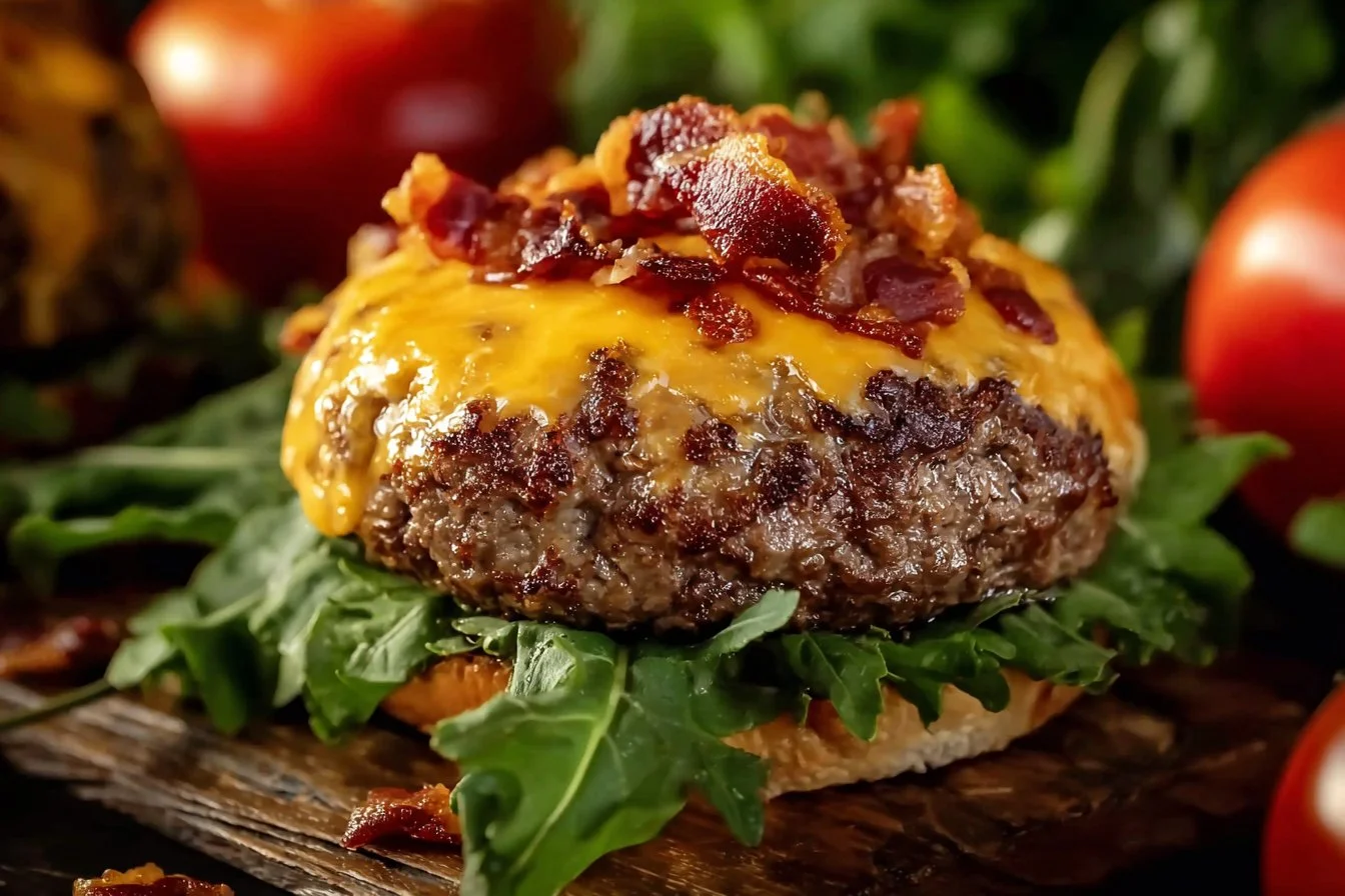 Juicy Crack Burgers on a grill, representing an easy burger recipe.