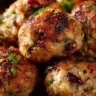 Cranberry Turkey Stuffing Balls served on a platter
