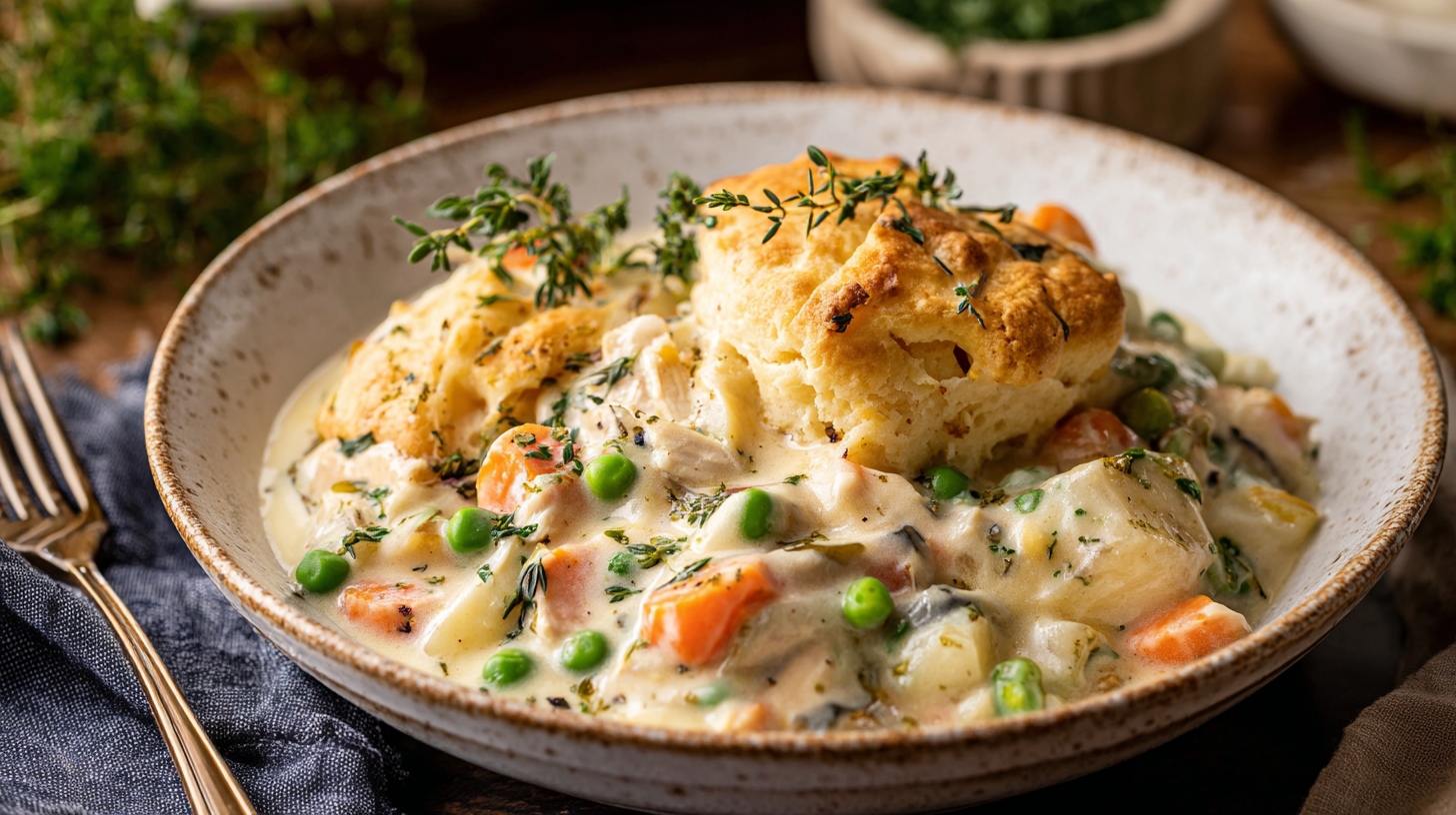 A deliciously hearty Crock Pot Chicken Pot Pie with tender chicken and vegetables.