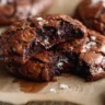 Plate of fudgy chewy browkies, a delicious brownie and cookie combo.
