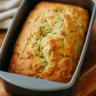 Green Onion Zucchini Cheddar quick bread fresh out of the oven