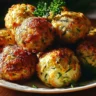 Crispy zucchini garlic bites served as a delicious appetizer