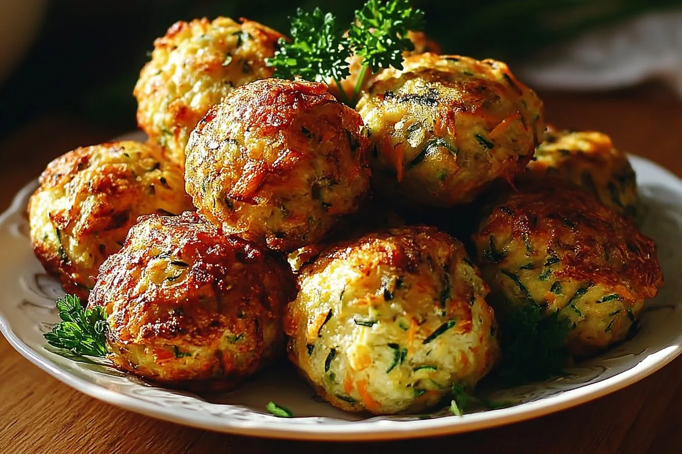 Crispy zucchini garlic bites served as a delicious appetizer
