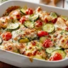 Delicious Mediterranean Chicken Zucchini Bake with fresh herbs and spices