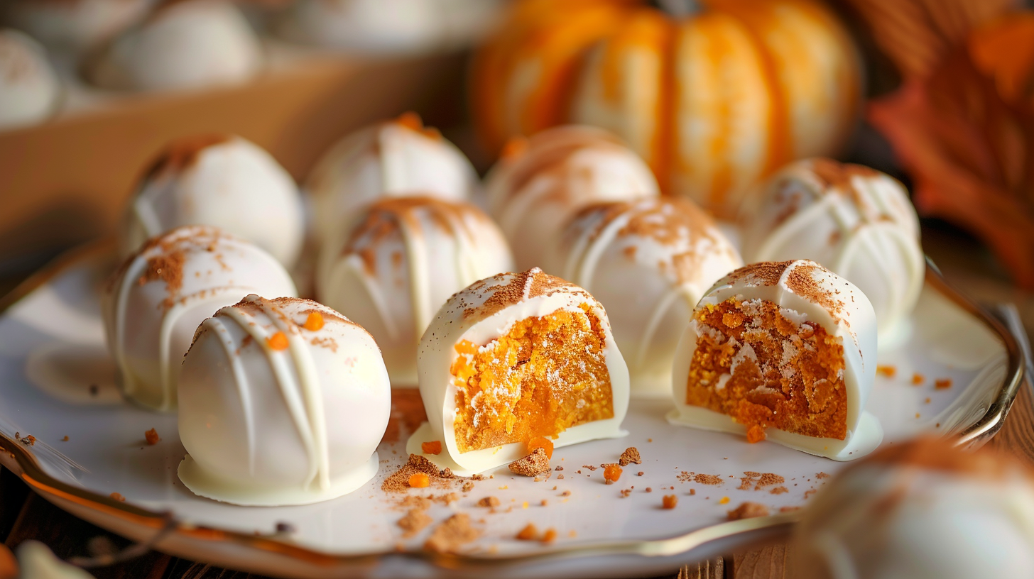 Delicious homemade Pumpkin Truffles
