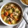 Delicious slow cooker chicken stew with vegetables and herbs