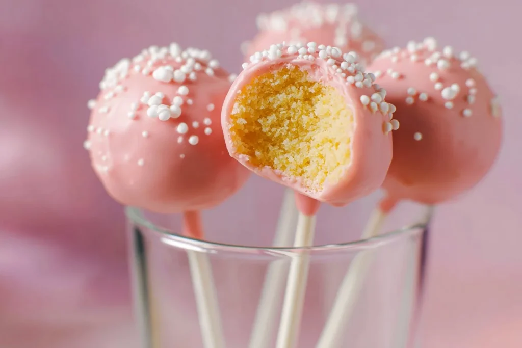 Homemade Starbucks cake pops on a table ready to enjoy.