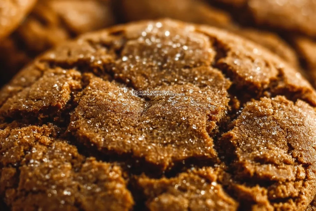 Freshly baked super soft molasses cookies on a cooling rack