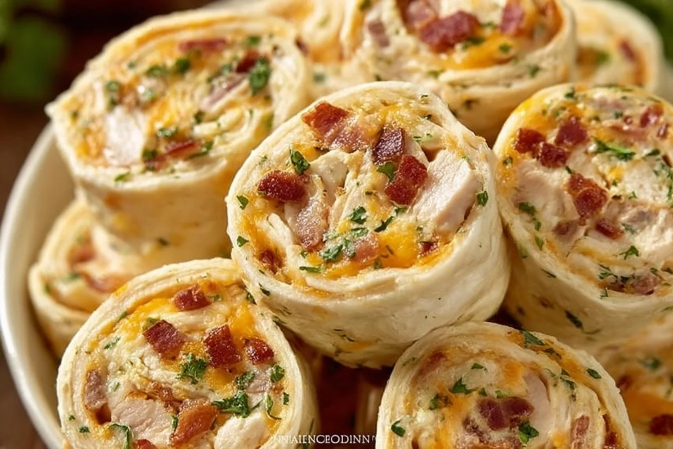 A variety of delicious appetizers including pinwheels and bite-sized treats.