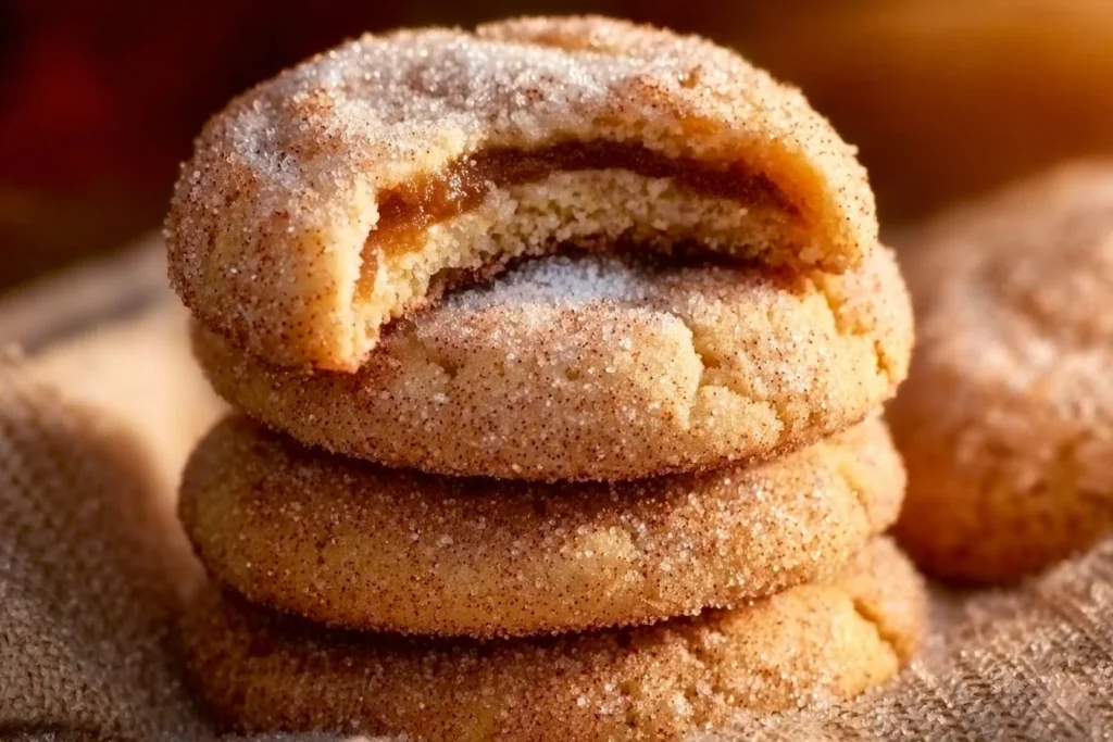 Delicious apple cider cheesecake cookies with a flaky texture and rich flavor.