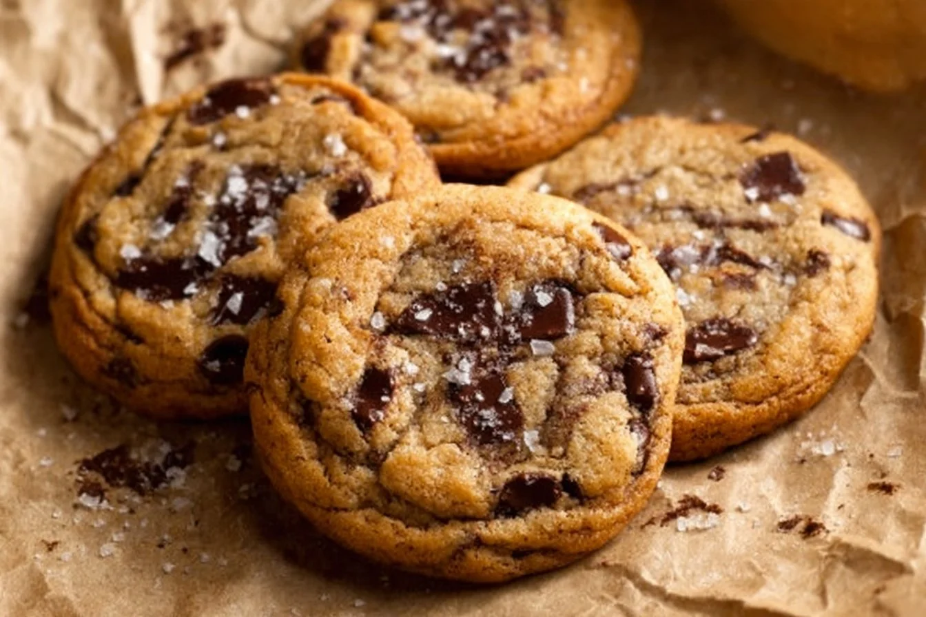 Delicious chewy pumpkin chocolate chip cookies on a plate
