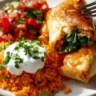 Delicious Chicken Chimichangas filled with seasoned chicken and wrapped in crispy tortillas