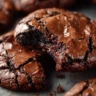 Fudgy chewy browkies with chocolate chips and a gooey texture.