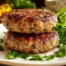 Juicy Ground Turkey Burger served on a plate with fresh toppings