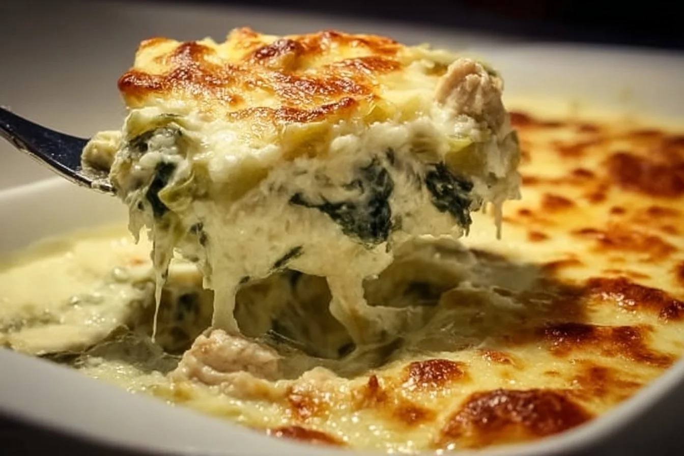 Delicious keto casserole dish with vegetables and cheese