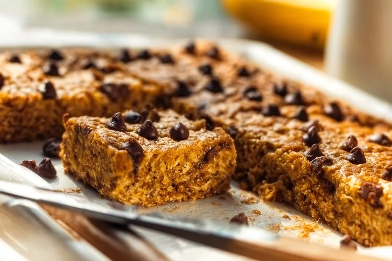 A warm serving of Pumpkin Baked Oatmeal topped with nuts and spices.