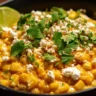 Slow Cooker Street Corn Chicken served with fresh ingredients