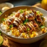 Delicious Street Corn Chicken Rice Bowl with fresh ingredients and vibrant flavors.