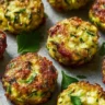 Delicious zucchini garlic bites served as a healthy snack