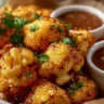 Deliciously baked cauliflower served as a healthy side dish.