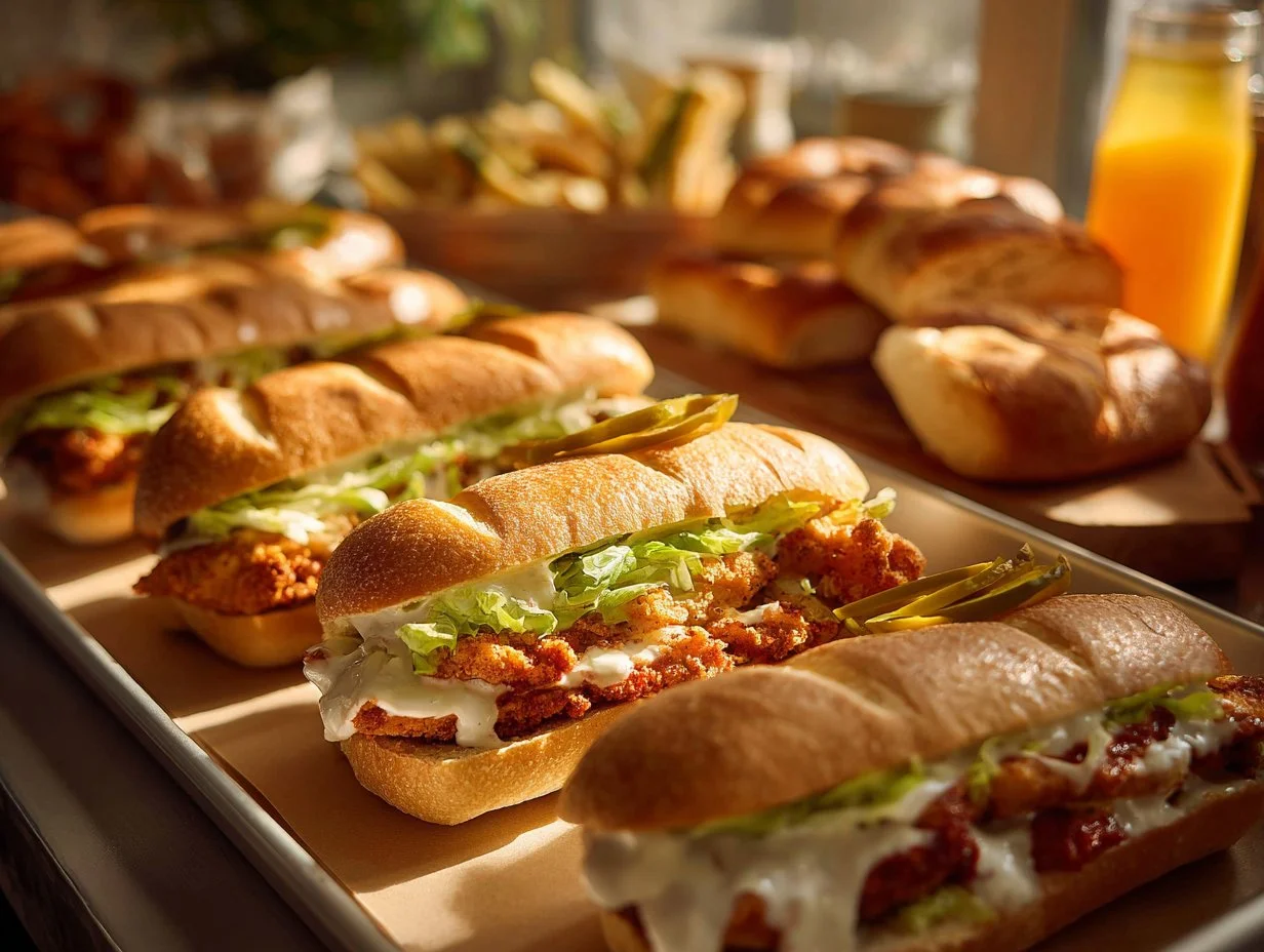 Dynamite Chicken Buns with juicy chicken filling in fluffy bread rolls.